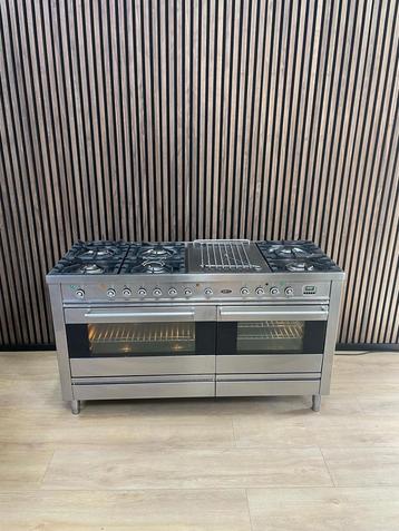 Mooie Rvs 7-pits Boretti Fornuis 150 cm (Gratis bezorgen) beschikbaar voor biedingen