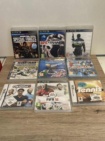 Ensemble de 9 jeux vidéos Playstation et Nintendo, Enlèvement ou Envoi, Utilisé, Autres genres