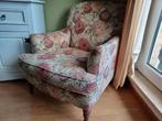 Vintage zeteltje 1persoon met bloemenmotief, Huis en Inrichting, Fauteuils, Ophalen, Gebruikt