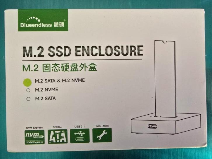 NVMe & SATA SSD - externe USB-schijf - Nieuw product, Computers en Software, Harde schijven, Nieuw, Extern, SSD, SATA, Ophalen of Verzenden