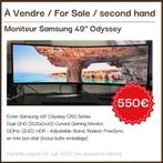 Moniteur Samsung 49" Odyssey, Computers en Software, HDMI, 101 t/m 150 Hz, Zo goed als nieuw, Samsung