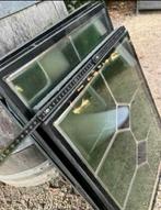 Glasramen met geometrisch patroon, Doe-het-zelf en Bouw, Glas en Ramen, Ophalen, Zo goed als nieuw