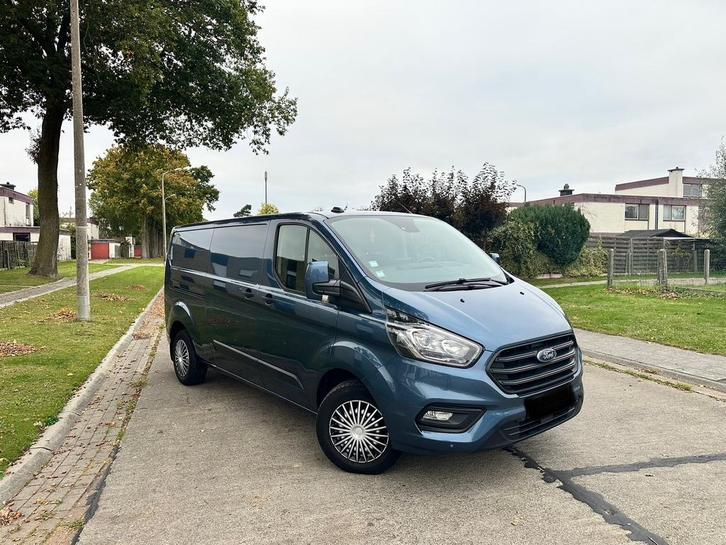 Ford Transit Custom L2 64.000km, Auto's, Bestelwagens en Lichte vracht, Particulier, Bluetooth, Ford, Diesel, Euro 6, 5 deurs