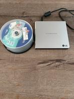 externe dvd writer + nieuwe cd-r  25 stuks, Enlèvement, Comme neuf, Cd