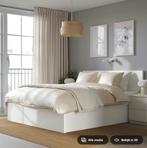 IKEA MALM 160x200 frame + matras, Ophalen, Wit, 200 cm, Modern