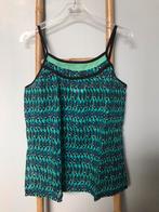 Top Promod à brides et à motifs, taille 42, Promod, Porté, Bleu, Sans manches