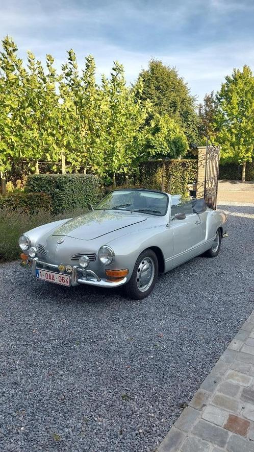 Karmann Ghia Cabrio, Auto's, Oldtimers, Particulier, Radio, Volkswagen, Benzine, Cabriolet, 2 deurs, Handgeschakeld, Zilver of Grijs