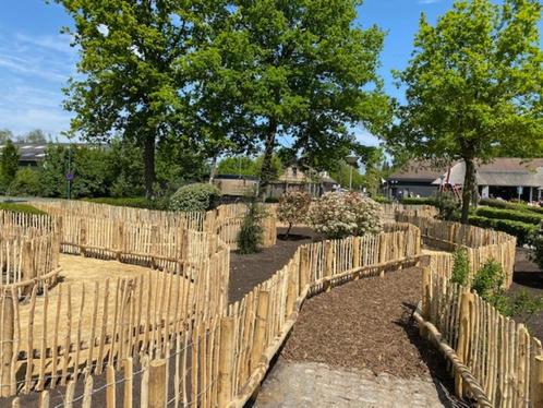 kastanje hekwerk houtenschapenhek robinia palen vlechtscherm, Jardin & Terrasse, Clôtures de jardin, Neuf, Porte du jardin, Bois