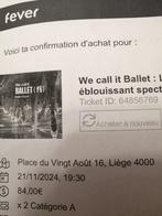 2 places ballet la belle au bois dormant à Liège 21 novembre, Tickets en Kaartjes, Concerten | Klassiek, Twee personen, November