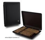 SIGARENKOKER NIKKEL MET LEER 7x W.Havanna -Senoritas   sk205, Verzamelen, Verzenden, Nieuw, Tabaksdoos of Verpakking