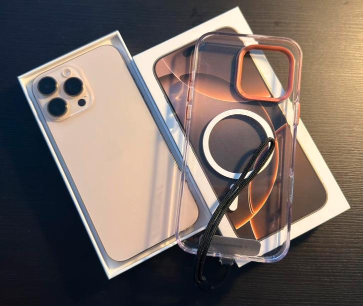 Apple iPhone 16 Pro Max 512gb enkel eSIM, Telecommunicatie, Mobiele telefoons | Apple iPhone, Zo goed als nieuw, 512 GB, Zonder abonnement