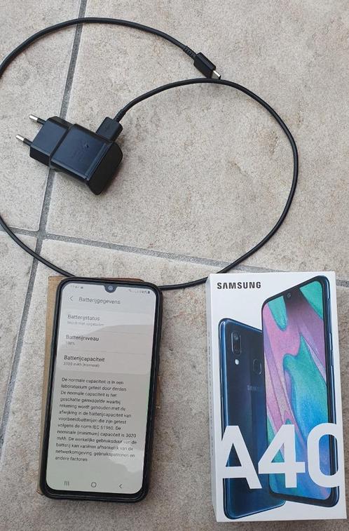 Zgan Samsung A40 64GB GSM compleet., Telecommunicatie, Mobiele telefoons | Samsung, Zo goed als nieuw, Galaxy A, 64 GB, Zonder abonnement
