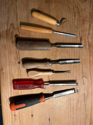 Gutsen en beitels lot 13 stuks zie fotos, Doe-het-zelf en Bouw, Ophalen of Verzenden, Zo goed als nieuw