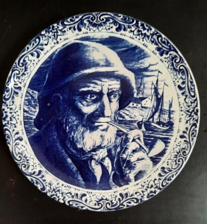 Delfts Blauw handgeschilderd bordje, Antiek en Kunst, Antiek | Keramiek en Aardewerk, Ophalen