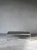 Vintage bauhaus chroom salontafel, Huis en Inrichting, Tafels | Bijzettafels, Ophalen, Zo goed als nieuw, Glas