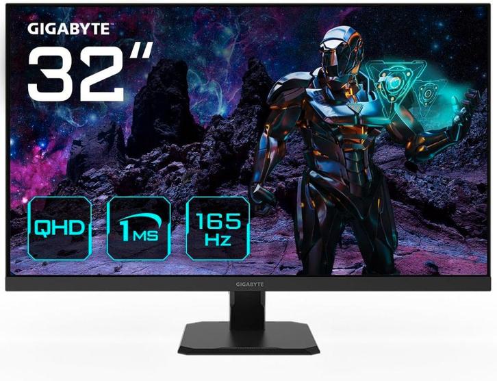 Écran Gigabyte GS32Q(EU) - 32" | 2440p QHD | 165hz | IPS, Informatique & Logiciels, Moniteurs, Neuf, 151 à 200 Hz, DisplayPort