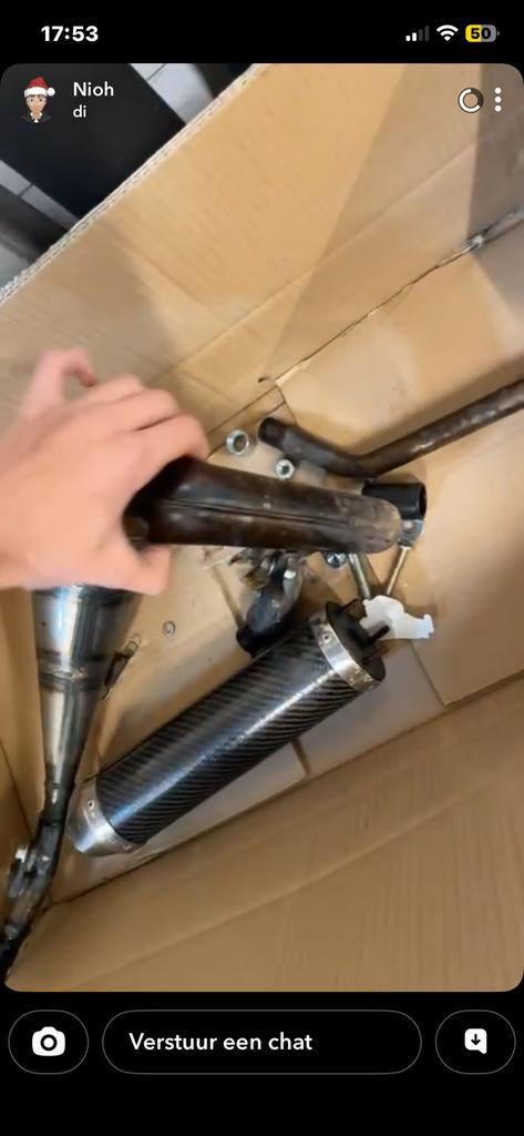 Gianelli uitlaat voor beta/sherco 50-70cc, Fietsen en Brommers, Brommers | Tuning en Styling, Zo goed als nieuw, Ophalen