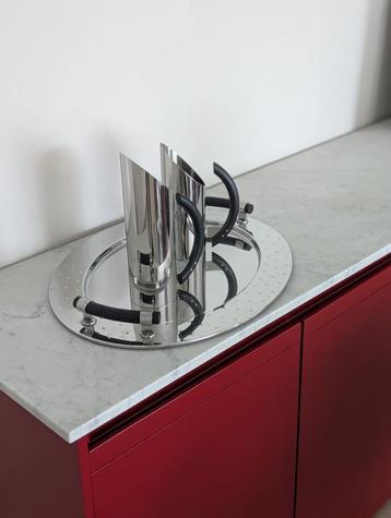 Alessi Tua karaffen met dienblad, design, zilverkleurig, beschikbaar voor biedingen