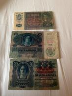 Notes germano-autrichiennes 1914 !, Timbres & Monnaies, Billets de banque | Europe | Billets non-euro, Enlèvement ou Envoi