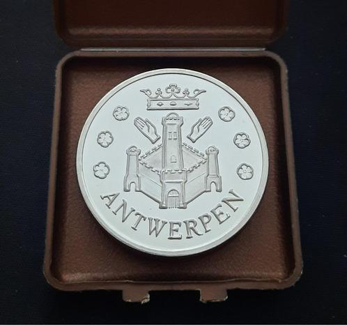 Zilveren medaille ter gelegenheid van de 400e verjaardag van, Postzegels en Munten, Penningen en Medailles, Zilver, Ophalen of Verzenden