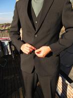 Driedelig gestreept kostuum/pak, Ophalen, Maat 48/50 (M), Zwart, C&A