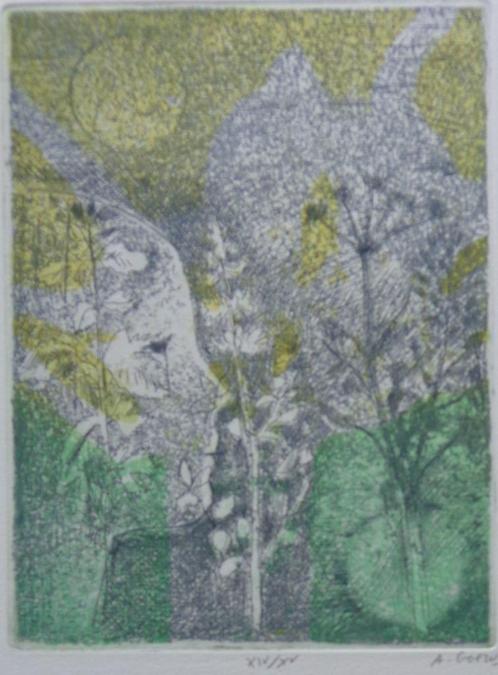 ANDRE GOEZU / PENTATEUCH / KLEURETS-AQUATINT / 33x25cm / SIG, Antiek en Kunst, Kunst | Litho's en Zeefdrukken, Ophalen of Verzenden