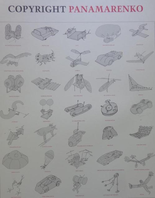 PANAMARENKO / COPYRIGHT / AFFICHE / KLEUROFFSET / 80x60cm, Antiek en Kunst, Kunst | Litho's en Zeefdrukken, Ophalen of Verzenden