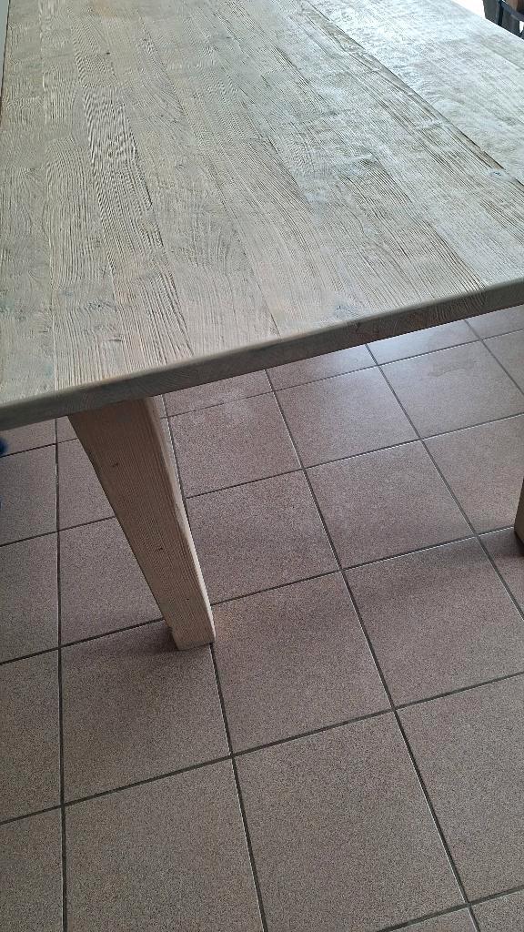 Eettafel massief eiken, Maison & Meubles, Tables | Tables à manger, Comme neuf, 150 à 200 cm, 50 à 100 cm, Cinq personnes ou plus