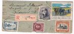 Fragment met oa Vignet Expo Liege 1930, Met stempel, Ophalen of Verzenden, Gestempeld, Gestempeld