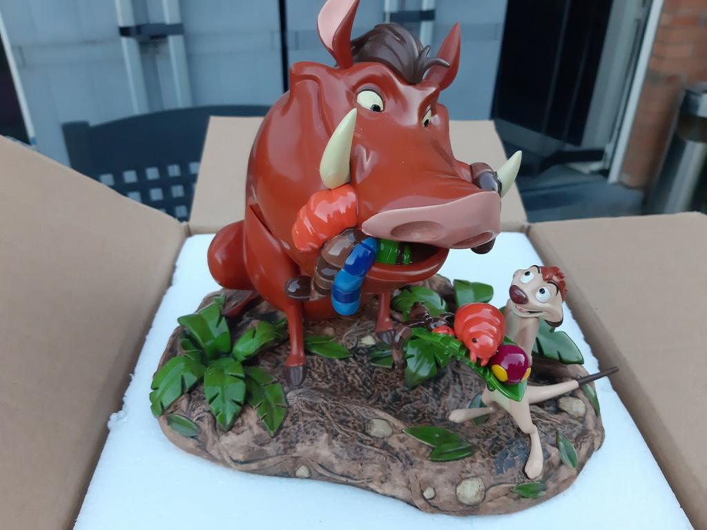 Figurine Le Roi Lion de Timon et Pumbaa de Disney Parks, Collections, Disney, Comme neuf, Statue ou Figurine, Le Roi Lion ou Le Livre de la Jungle