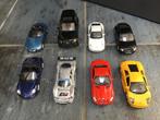 8 Miniatuurauto’s Welly: Porsche, Lamborghini, Mercedes, BMW, Hobby en Vrije tijd, Gebruikt, Ophalen of Verzenden, Auto