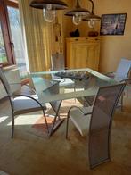 Eettafel inclusief stoelen en barkrukken, Enlèvement, Comme neuf, Table à dinner