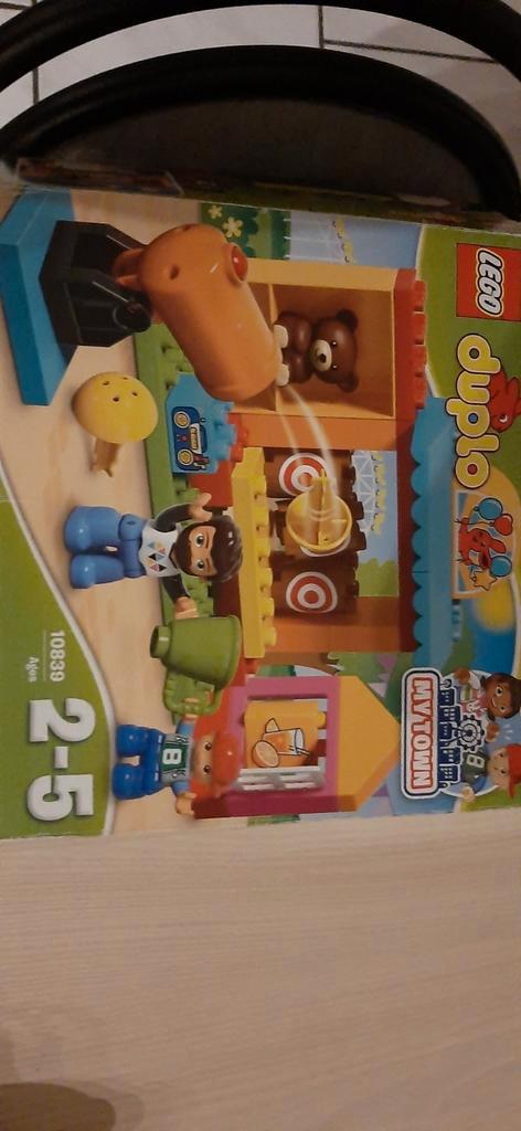 Duplo kermis schietkraam 10383, Kinderen en Baby's, Speelgoed | Duplo en Lego, Zo goed als nieuw, Duplo, Ophalen of Verzenden