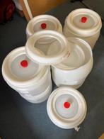 opslagvaten voor drinkwater, appelsap ed, Ophalen