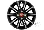 Toyota Aygo velg Aluminium 15'' 10-spaaks mat zwart / gepoli, Autos : Pièces & Accessoires, Pneus & Jantes, Neuf, 15 pouces, Véhicule de tourisme