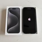 iPhone 15 PRO 256 GB BLACK Titanium met zwarte hoesje, Gebruikt, IPhone 15, 86 %, Zwart