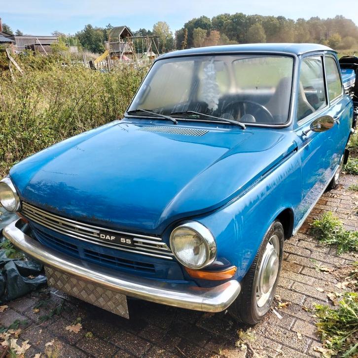 Daf 55 sedan, Auto's, Oldtimers, Particulier, Daf, Benzine, Berline, 2 deurs, Automaat, Blauw, Overige kleuren, Leder en Stof