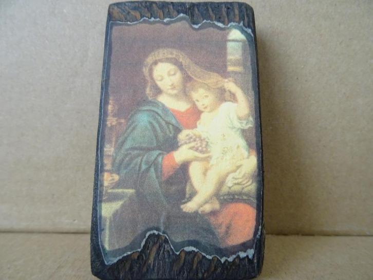 Icône la Mère de Dieu icône 5x9cm icône République Tchèque, Collections, Religion, Comme neuf, Christianisme | Catholique, Autres types