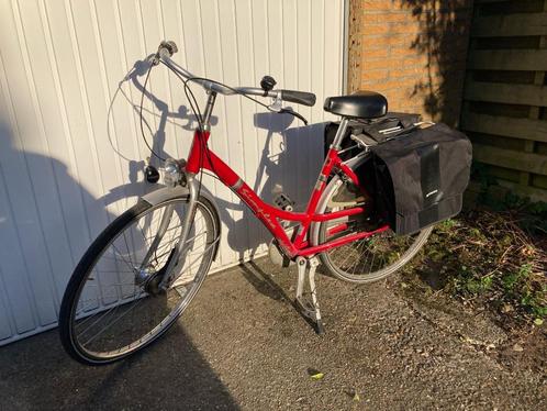 Rode Simplex damesfiets in goede staat – alles werkt!, Fietsen en Brommers, Fietsen | Dames | Damesfietsen, Gebruikt, Overige merken