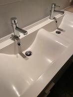 Dubbele gootseen wit, Huis en Inrichting, Ophalen, Gebruikt, 100 tot 150 cm, Minder dan 100 cm