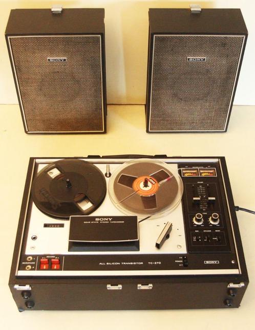 Sony TC-270 Bandrecorder / 1972 - 1974 / Made In Japan, Audio, Tv en Foto, Bandrecorder, Bandrecorder, Ophalen of Verzenden