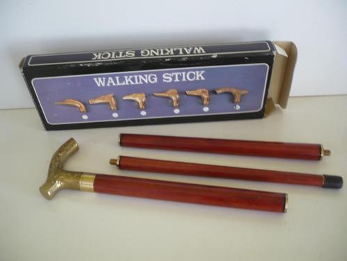 3 delige wandelstok ( in doos) victoriaanse stijl, Diversen, Wandelstokken, Gebruikt, Opvouwbaar, Ophalen of Verzenden