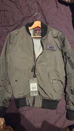 Alpha industries bomberjacket tussenseizoen, Ophalen, Alpha industries, Nieuw, Grijs