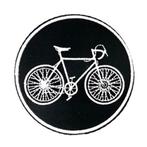 Race fiets strijk patch embleem - 76 x 76 mm, Fietsen en Brommers, Nieuw, Ophalen of Verzenden