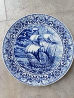 BOCH witte (vlees)schotel en blauw groot bord, Ophalen of Verzenden