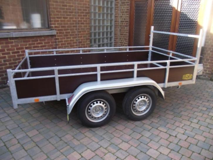 Professionele dubbelas aanhangwagens 2,9 x 1,62m, 9300 Aalst, Auto diversen, Overige Auto diversen, Ophalen