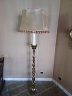 Vintage koperen staanlamp lampadaire., Huis en Inrichting, Ophalen