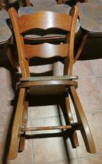 Set van 6 massieve volhouten stoelen, Ophalen, Hout