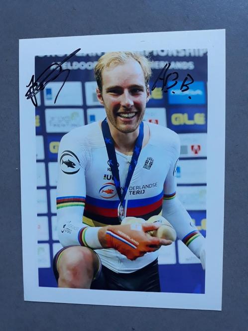 Gesigneerde foto van Jan-Willem van Schip., Sports & Fitness, Cyclisme, Neuf, Envoi