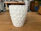 Witte kleine bloempot Kolibri Home, Rond, Binnen, Ophalen of Verzenden, Zo goed als nieuw